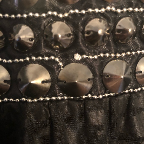 Fashion bug leather look top with studs sz 1X - Picture 6 of 7